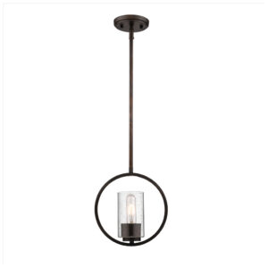 Millennium Lighting 2351-RBZ Delano One Light Mini Pendant Bronze finish