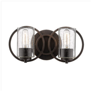 Millennium Lighting 2362-RBZ Delano Two Light Vanity Rubbed Bronze finish