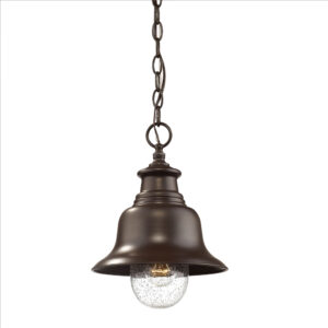 Millennium Lighting 2514-PBZ Kings Bay One Light Aluminum Outdoor Mini Pendant Powder Coated Bronze finish
