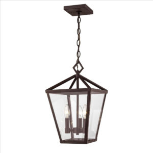 Millennium Lighting 2534-PBZ Arnold Three Light Aluminum Outdoor Mini Pendant Powder Coated Bronze finish