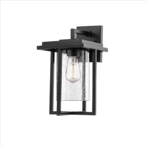 Millennium Lighting 2621-PBK Adair One Light Outdoor Wall Sconce Powder Coated Black finish