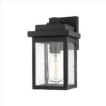 Millennium Lighting 2661-PBK Belle Chasse One Light Outdoor Wall Sconce Powder Coated Black finish