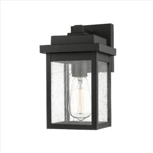 Millennium Lighting 2661-PBK Belle Chasse One Light Outdoor Wall Sconce Powder Coated Black finish