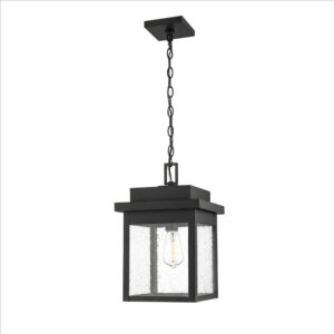 Millennium Lighting 2665-PBK Belle Chasse One Light Outdoor Pendant Powder Coated Black finish