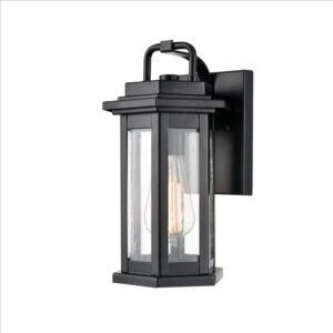 Millennium Lighting 2681-PBK Ellis One Light Outdoor Wall Sconce Powder Coated Black finish
