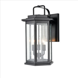 Millennium Lighting 2685-PBK Ellis Three Light Outdoor Wall Sconce Powder Coated Black finish