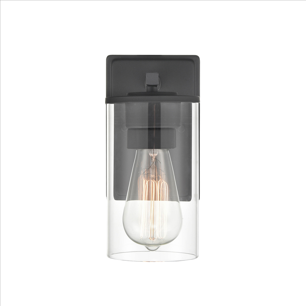 Millennium Lighting 2701-MB Verlana One Light Wall Sconce Matte Black finish
