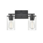 Millennium Lighting 2702-MB Verlana Two Light Wall Sconce Matte Black finish