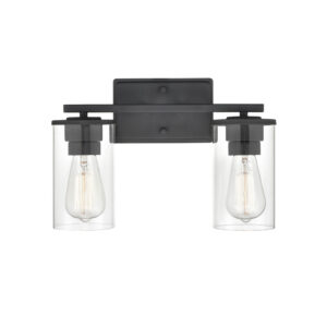 Millennium Lighting 2702-MB Verlana Two Light Wall Sconce Matte Black finish