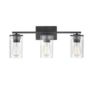 Millennium Lighting 2703-MB Verlana Three Light Wall Sconce Matte Black finish