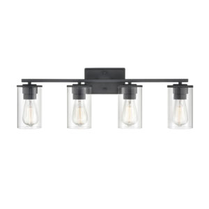 Millennium Lighting 2704-MB Verlana Three Light Wall Sconce Matte Black finish
