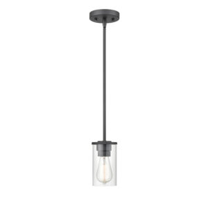 Millennium Lighting 2711-MB Verlana One Light Mini Pendant Matte Black finish