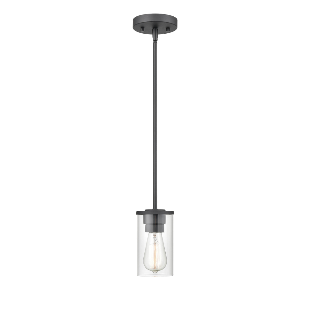 Millennium Lighting 2711-MB Verlana One Light Mini Pendant Matte Black finish
