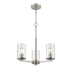 Millennium Lighting 2713-BN Verlana Three Light Chandelier Brushed Nickel Finish