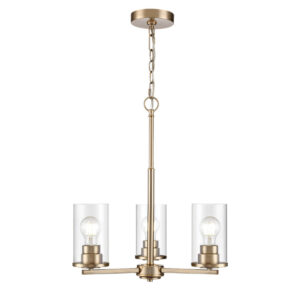 Millennium Lighting 2713-MG Verlana Three Light Chandelier Modern Gold finish