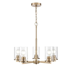 Millennium Lighting 2715-MG Verlana Five Light Chandelier Modern Gold finish