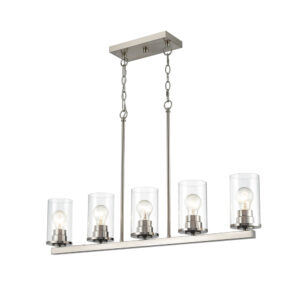 Millennium Lighting 2725-BN Verlana Five Light Island Brushed Nickel Finish