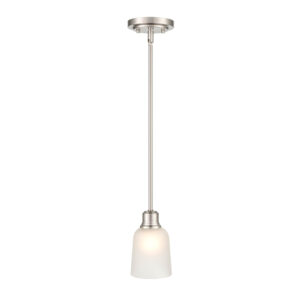 Millennium Lighting 2821-BN Amberle One Light Mini Pendant Brushed Nickel finish