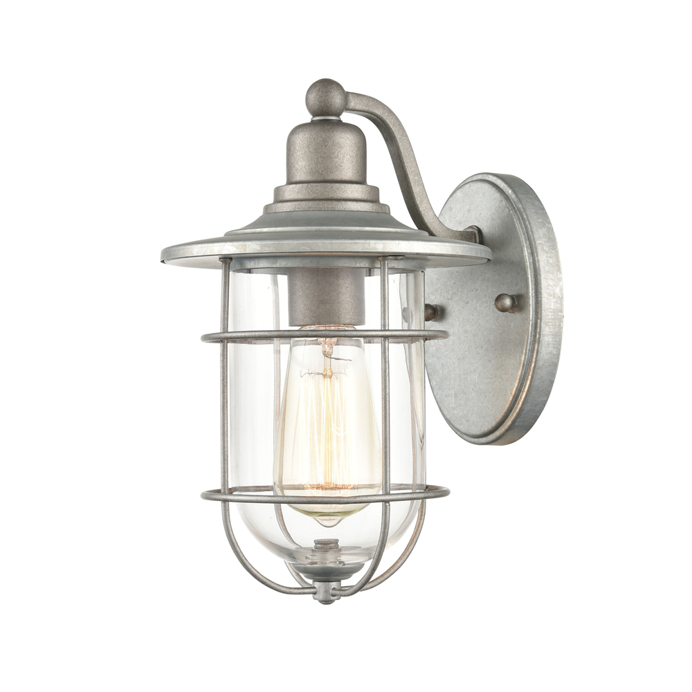 Millennium Lighting 2911-GA One Light Outdoor Sconce Galvanized finish