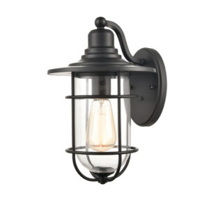 Millennium Lighting 2921-PBK One Light Outdoor Sconce Powder Coated Black finish