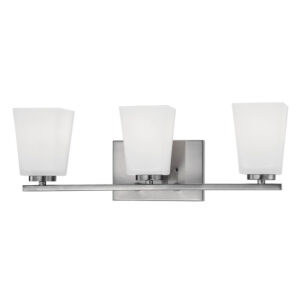 Millennium Lighting 293-BN Three Light Vanity Satin Nickel finish