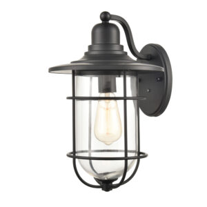 Millennium Lighting 2931-PBK One Light Outdoor Wall Sconce Powder Coated Black finish