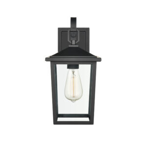Millennium Lighting 2971-PBK Fetterton One Light Outdoor Wall Sconce Powder Coated Black finish
