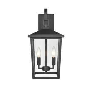 Millennium Lighting 2972-PBK Fetterton Two Light Outdoor Wall Sconce Powder Coated Black finish