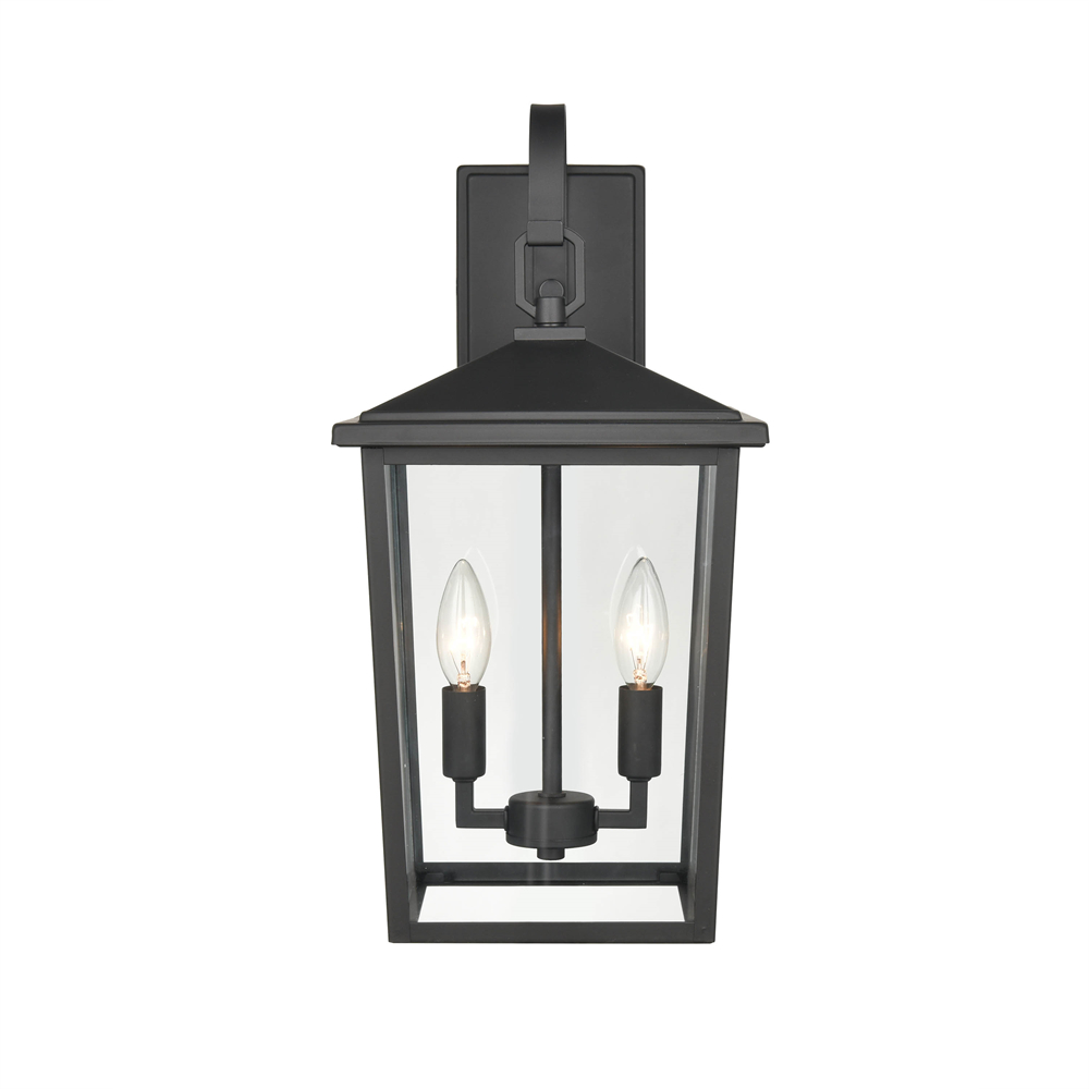 Millennium Lighting 2972-PBK Fetterton Two Light Outdoor Wall Sconce Powder Coated Black finish