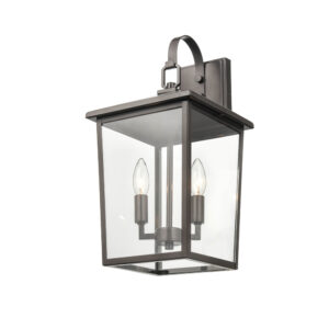 Millennium Lighting 2972-PBZ Fetterton Two Light Outdoor Wall Sconce Powder Coated Bronze finish