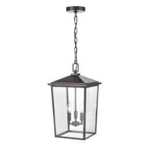 Millennium Lighting 2973-PBZ Fetterton Three Light Outdoor Pendant Powder Coated Bronze finish
