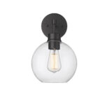 Millennium Lighting 2981-PBK Basin One Light Outdoor Wall Lantern Powder Coated Black finish