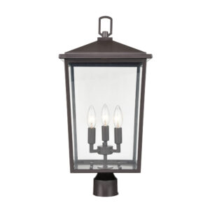 Millennium Lighting 2983-PBZ Fetterton Three Light Outdoor Post Lantern Powder Coated Bronze finish