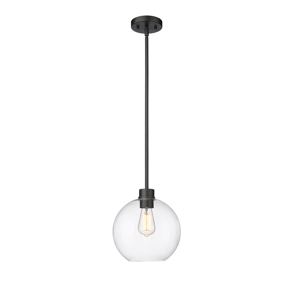 Millennium Lighting 2991-PBK Basin One Light Outdoor Pendant Powder Coated Black finish