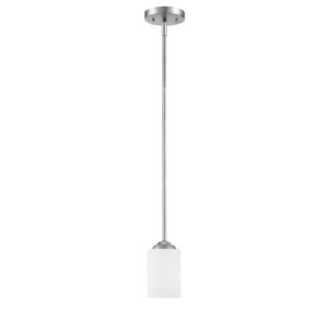 Millennium Lighting 3051-BPW Lansing ONe Light Mini Pendant Brushed Pewter finish