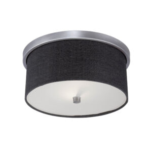 Millennium Lighting 3122-BPW Jackson Two Light Flush Mount Brushed Pewter finish
