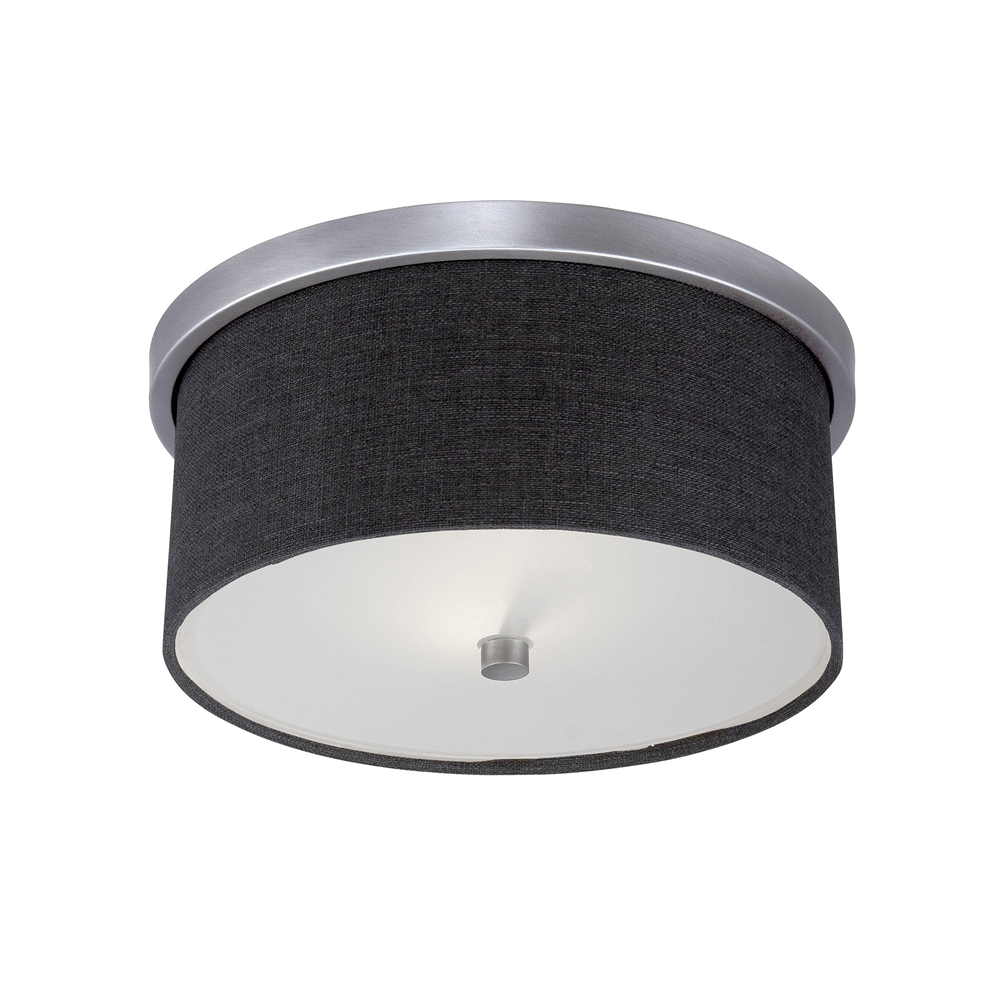 Millennium Lighting 3122-BPW Jackson Two Light Flush Mount Brushed Pewter finish