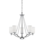 Millennium Lighting 3155-SN Durham Five Light Chandelier Satin Nickel finish
