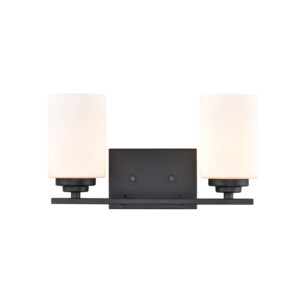 Millennium Lighting 3182-MB Durham Two LIght Vanity Matte Black finish