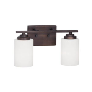 Millennium Lighting 3182-RBZ Durham Two Light Vanity Rubbed Bronze finish