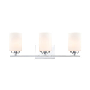 Millennium Lighting 3183-CH Durham Three Light Vanity Chrome finish