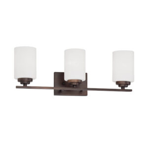Millennium Lighting 3183-RBZ Durham Three Light Vanity Rubbed Bronze finish