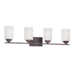 Millennium Lighting 3184-RBZ Durham Four Light Vanity Rubbed Bronze finish
