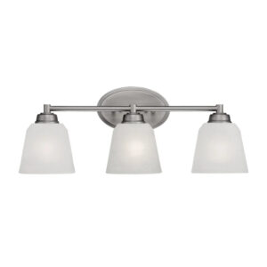 Millennium Lighting 3223-BPW Franklin Three Light Vanity Brushed Pewter finish