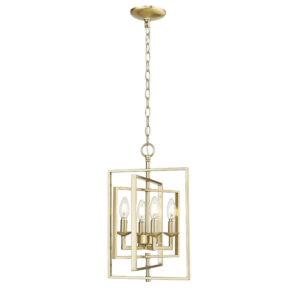 Millennium Lighting 3230-MG Nellis Four Light Folding Pendant Modern Gold finish