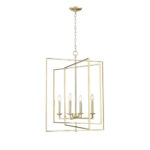 Millennium Lighting 3232-MG Nellis Four Light Folding Pendant Modern Gold finish