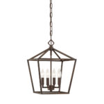 Millennium Lighting 3234-RBZ Four Light Lantern Rubbed Bronze finish