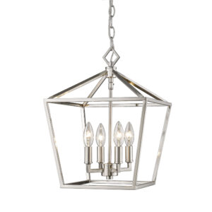 Millennium Lighting 3234-SN Four Light Lantern Satin Nickel finish