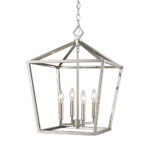 Millennium Lighting 3244-SN Four Light Lantern Satin Nickel finish