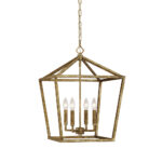 Millennium Lighting 3244-VG Four Light Lantern Vintage Gold finish